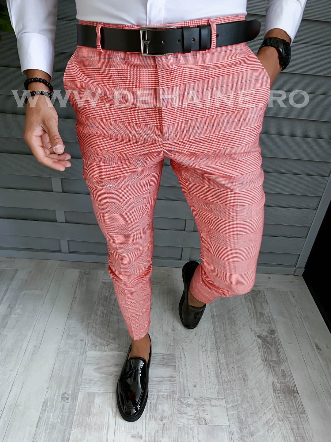 Pantaloni barbati eleganti regular fit in carouri B1607 6-3 e F6-4 2023 ❤️ Pret Super dehaine.ro imagine noua 2022