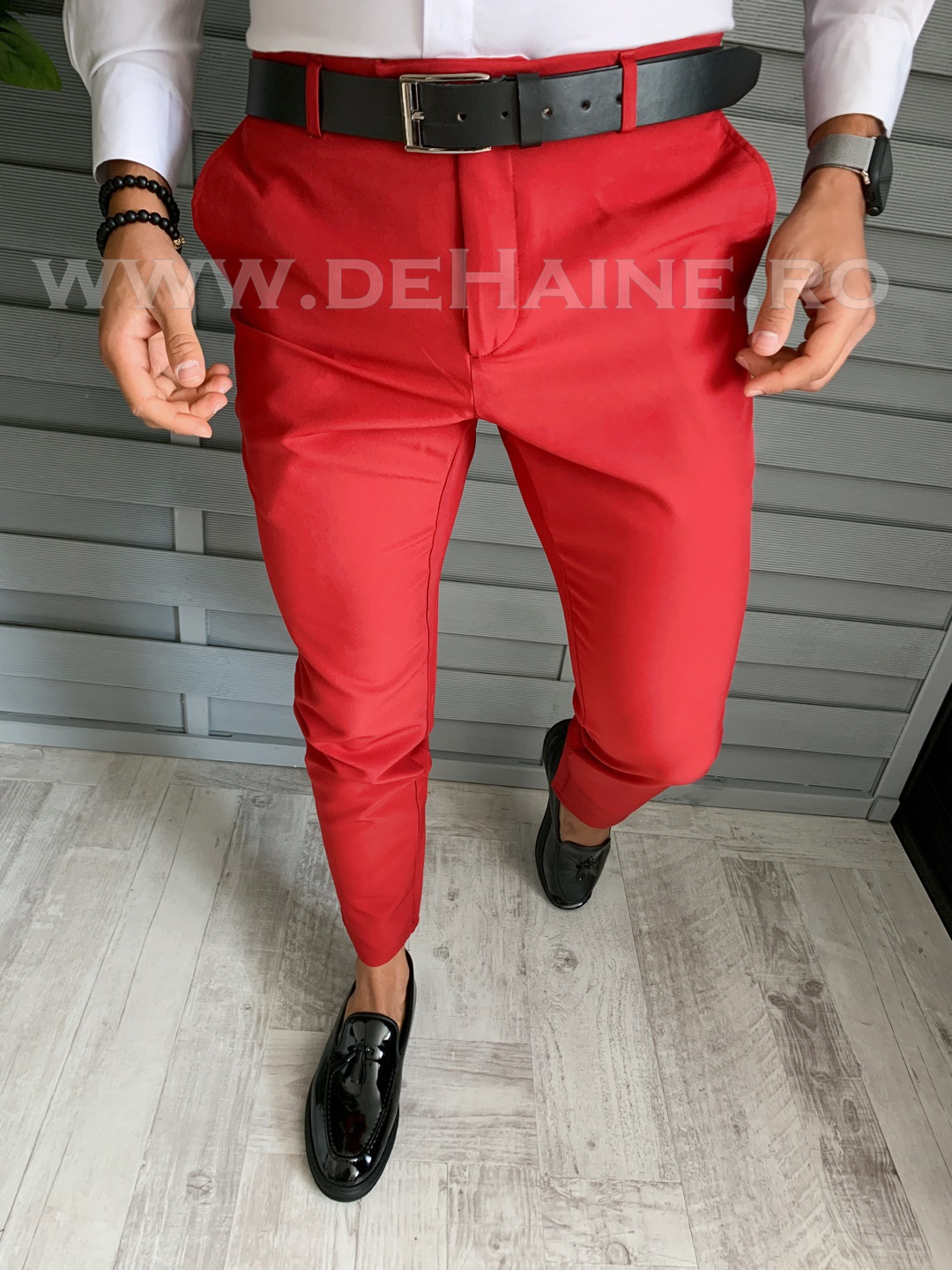 Pantaloni barbati eleganti rosii B1734 B-8 E 2022 ❤️ Pret Super dehaine.ro imagine noua 2022