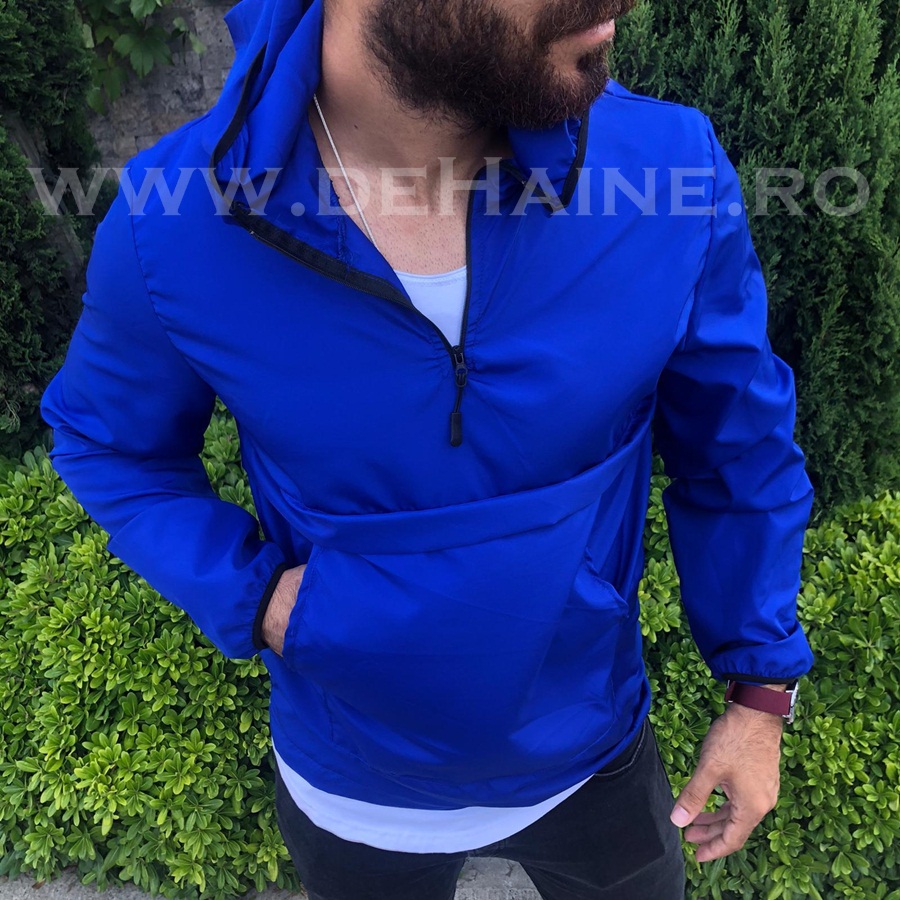 Jacheta barbati de toamna albastra din fas subtire B2370 O4-2 2023 ❤️ Pret Super dehaine.ro imagine noua 2022