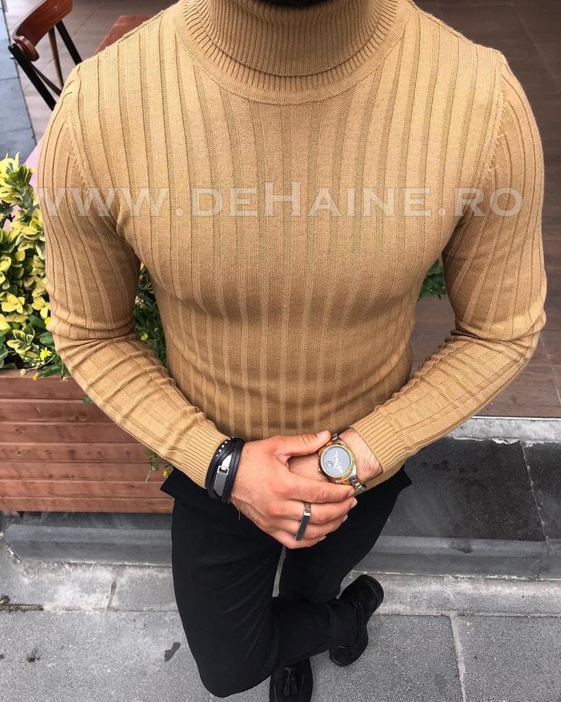 Helanca barbati slim fit maro b2739