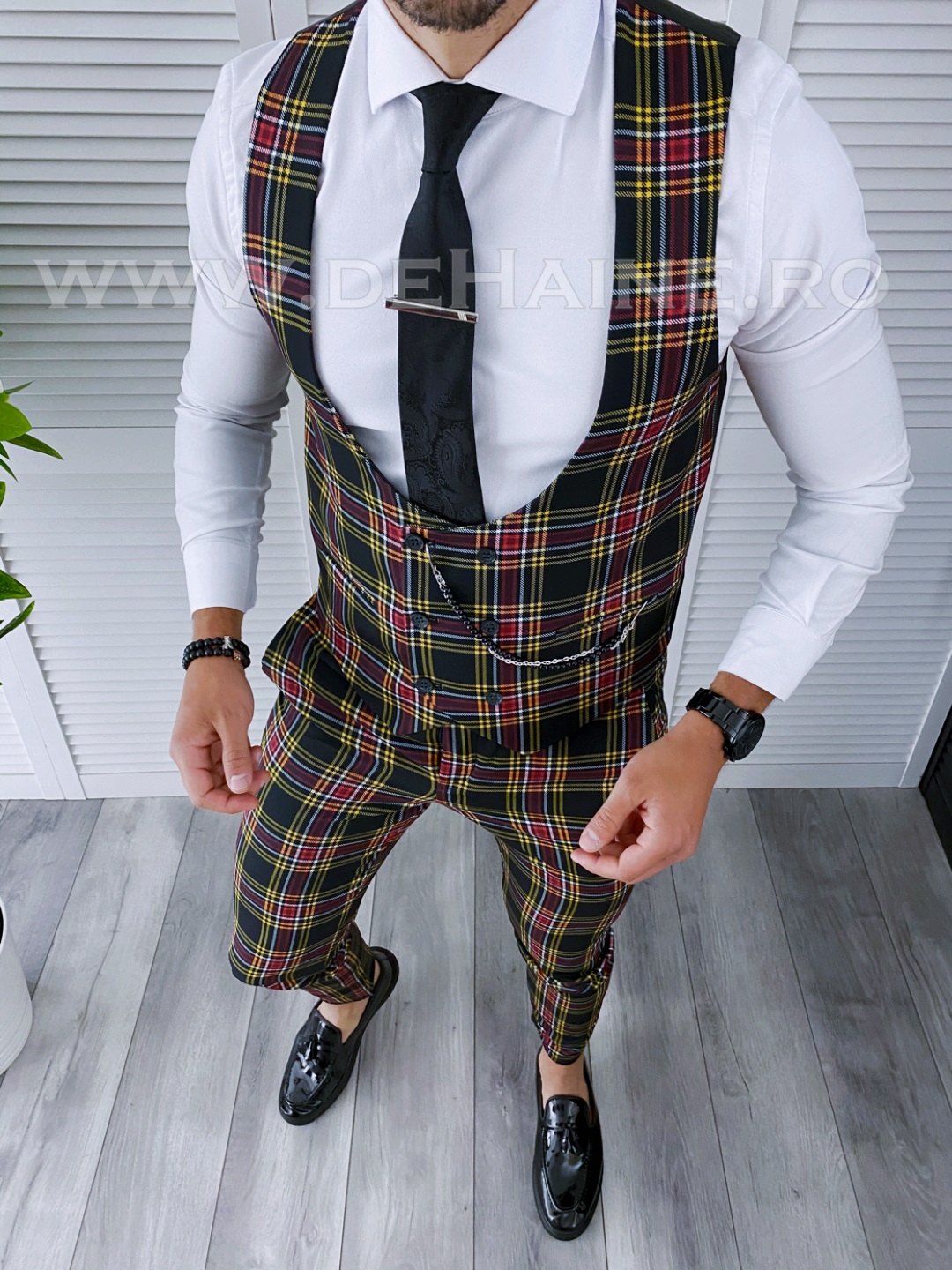 Compleu barbati Vesta + Pantaloni B4121 4-5 E* 107-3 2023 ❤️ Pret Super dehaine.ro imagine noua 2022