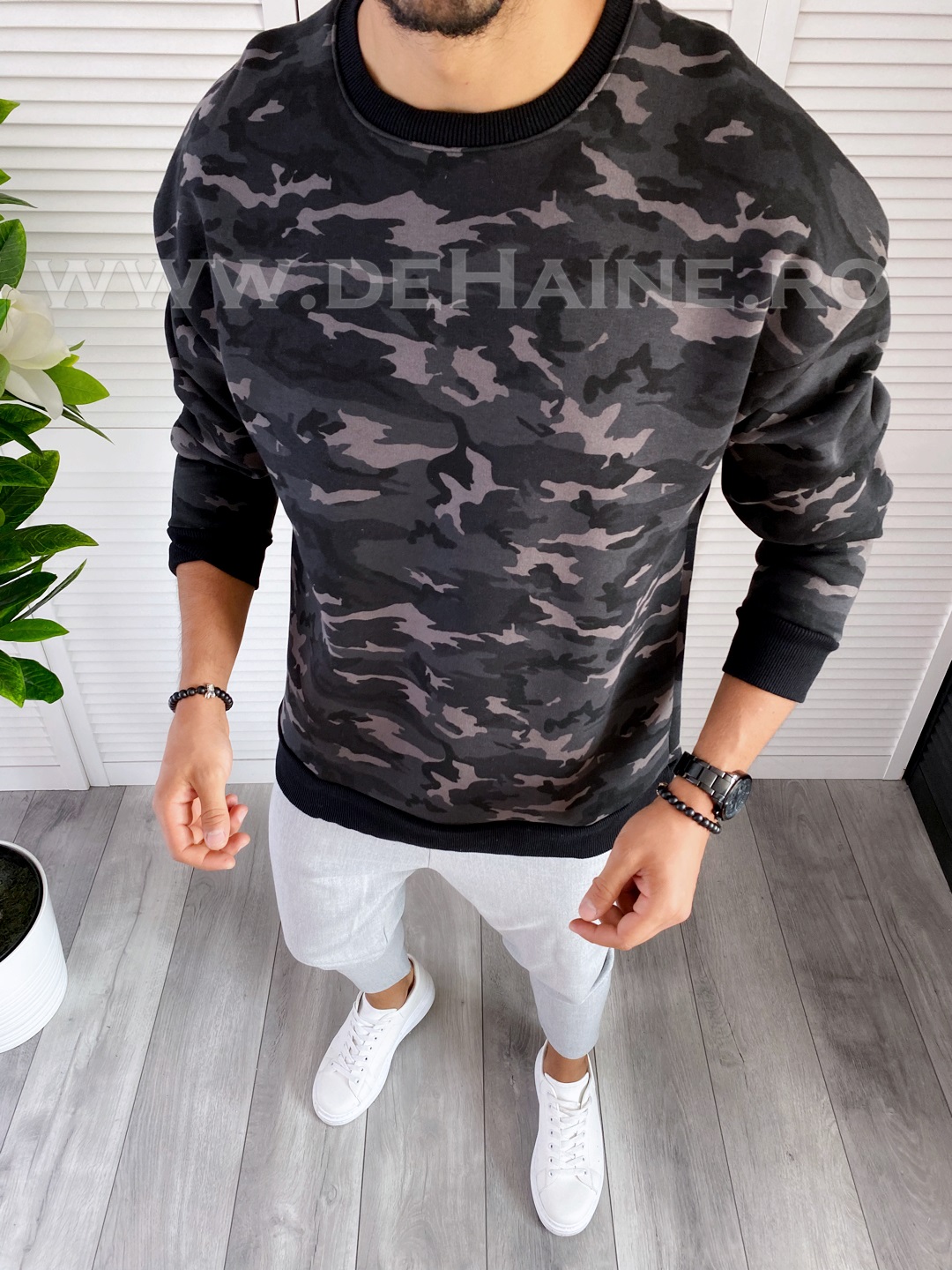 Bluza barbati camuflaj oversize k347 o1-4.2