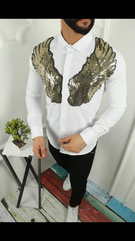 Camasa barbati alba slim fit pentru evenimente b5894 6-1