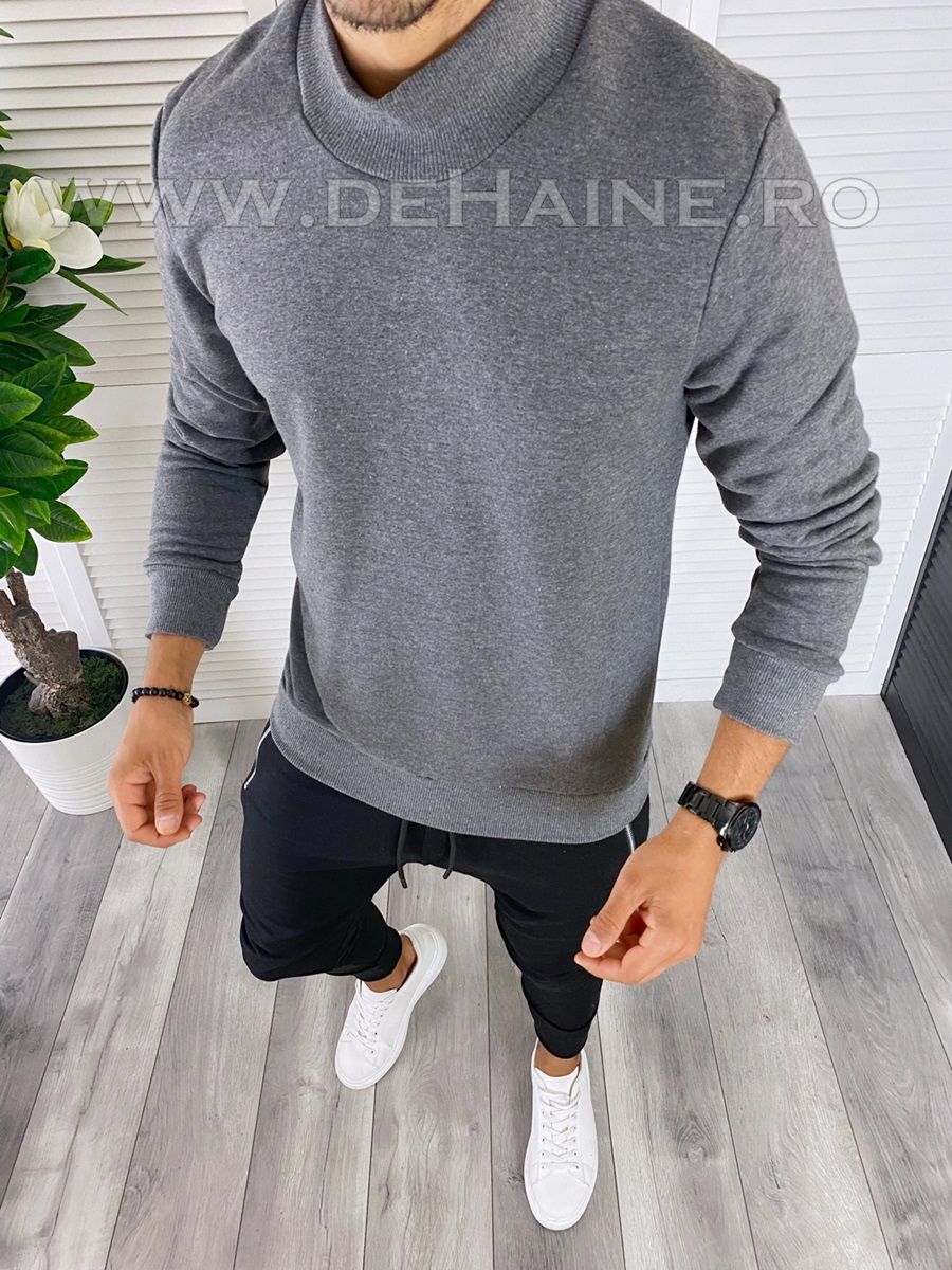 Bluza barbati gri slim fit b2660 28.3-1