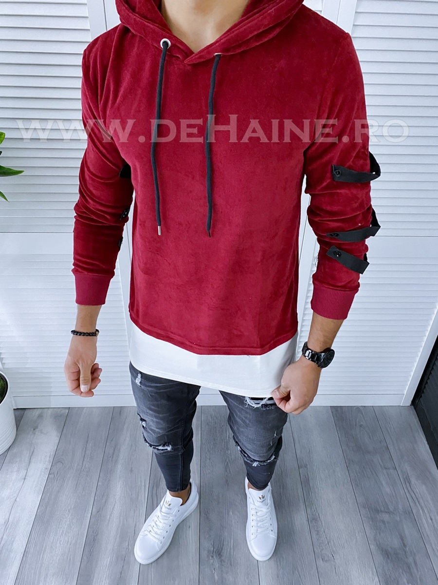 Hanorac barbati catifea slim fit zr 2712 i18-4