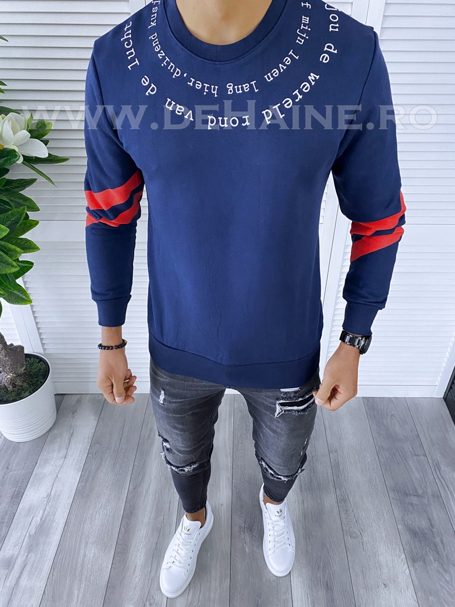 Bluza barbati bleumarin slim fit 2604 i8-1