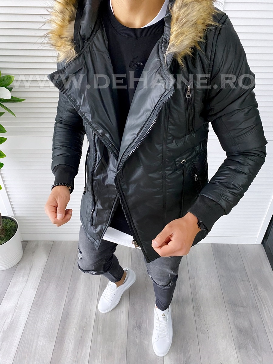 Geaca barbati neagra de iarna b7086 z35-5