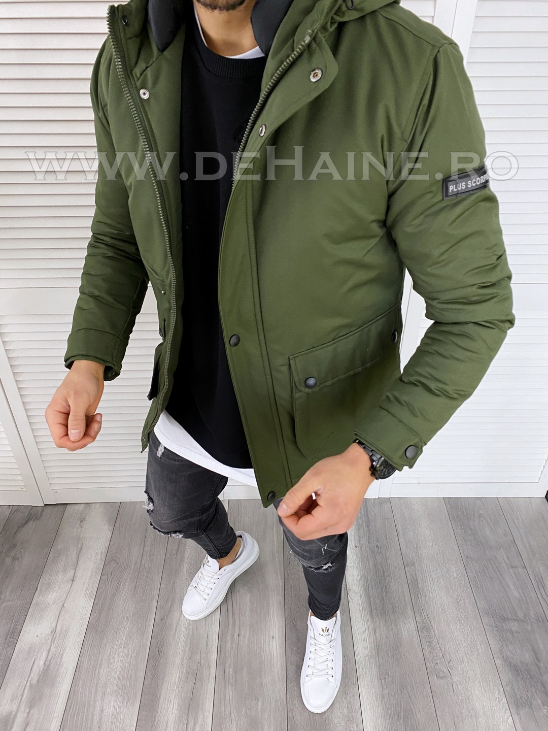 geaca barbati iarna kaki 3512 z27-1