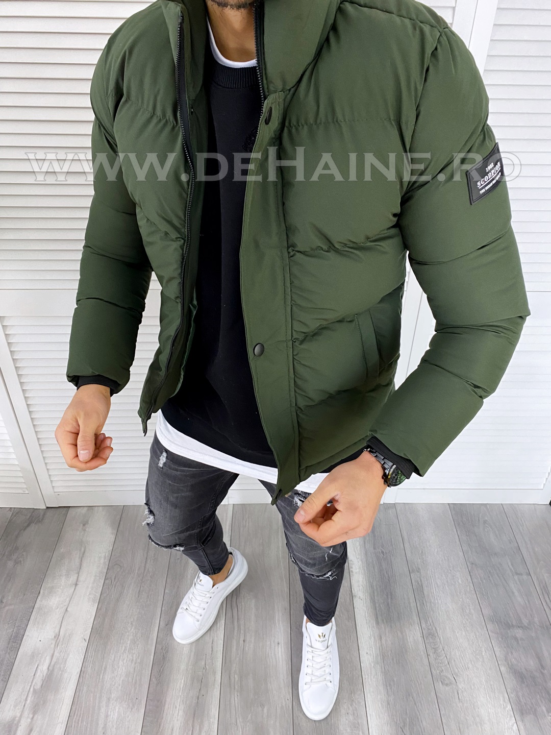 Geaca barbati kaki de iarna 3378 z22