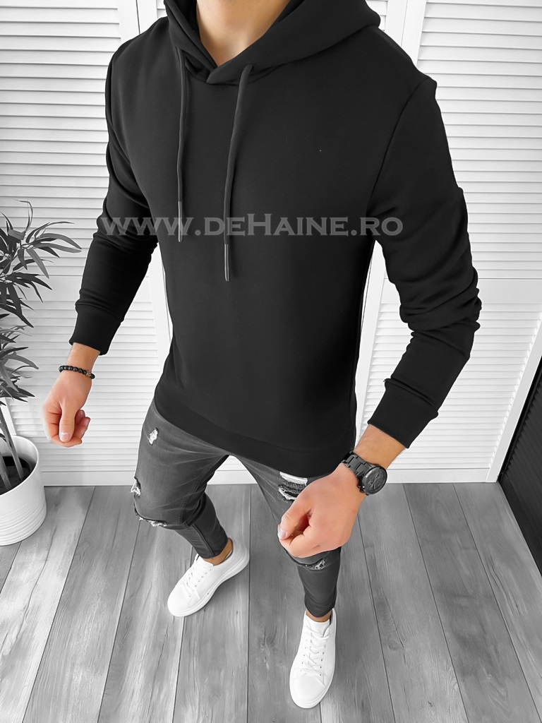 Hanorac barbati slim fit negru m2726 41.4-3