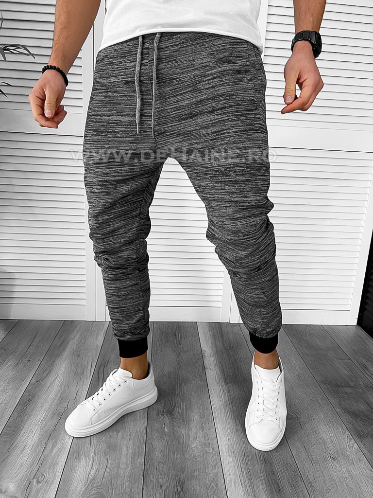 Pantaloni de trening gri deschis conici l1876 43-5