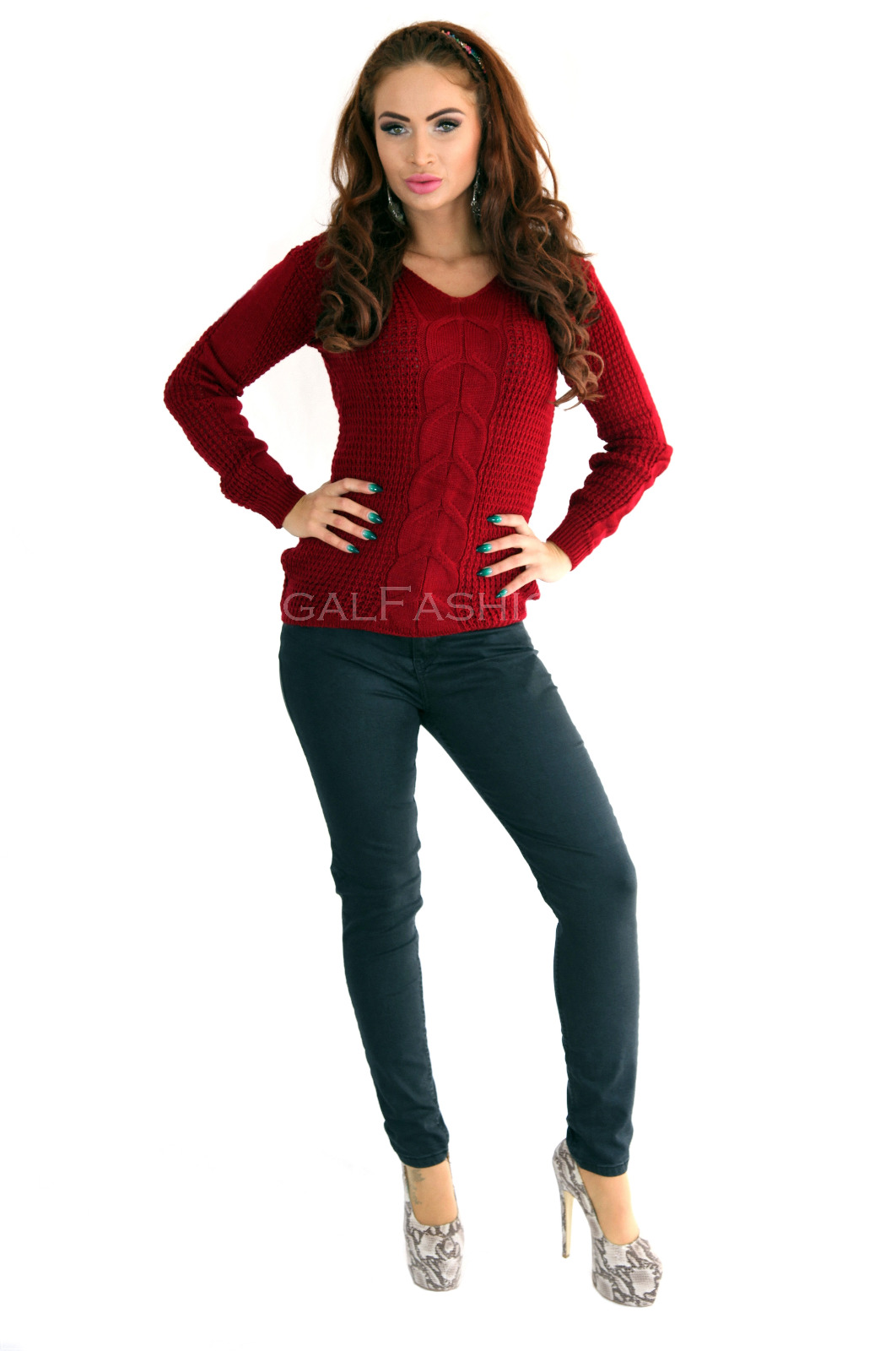 Pulover dama rosu 1012
