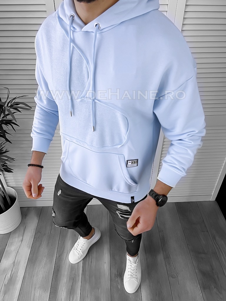 Hanorac barbati slim fit bleu k004 n14-n15.2*