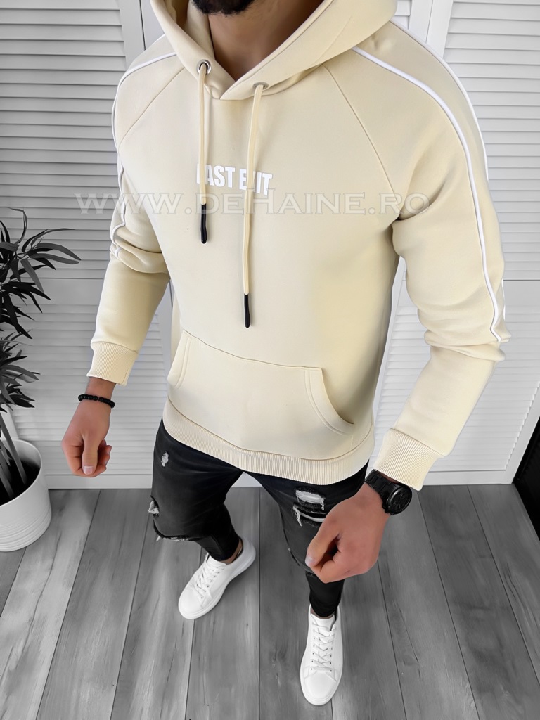 Hanorac barbati slim fit bej k212 p18-6.2