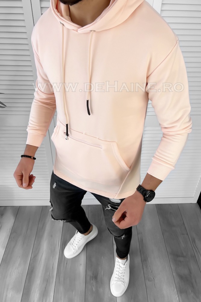 Hanorac barbati slim fit roz k150 89-3