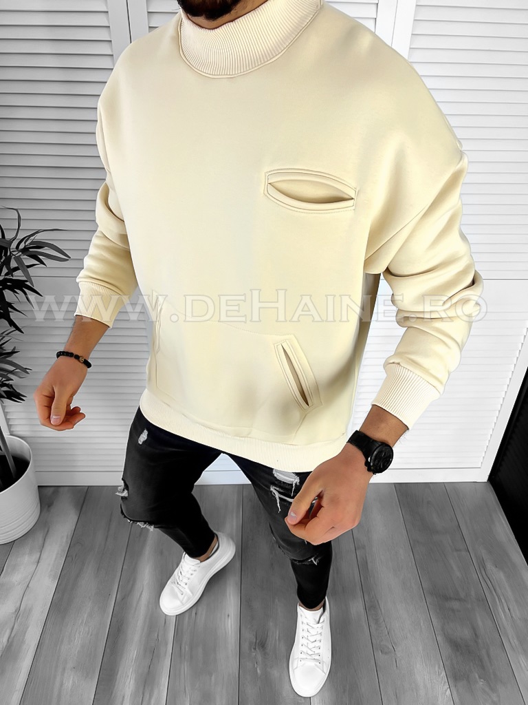 Hanorac barbati bej slim fit k226 82-1.2.3