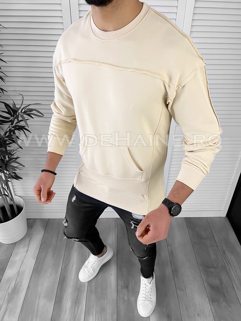 Hanorac barbati bej slim fit k151 45-3.2 e 124-5