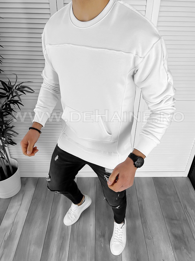 Hanorac barbati alb slim fit k151 n9-2* e