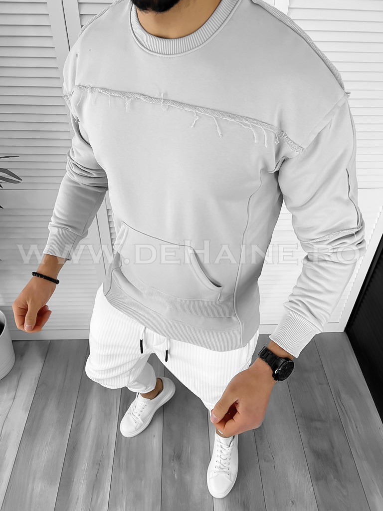 Hanorac barbati gri slim fit k151 n9-2*