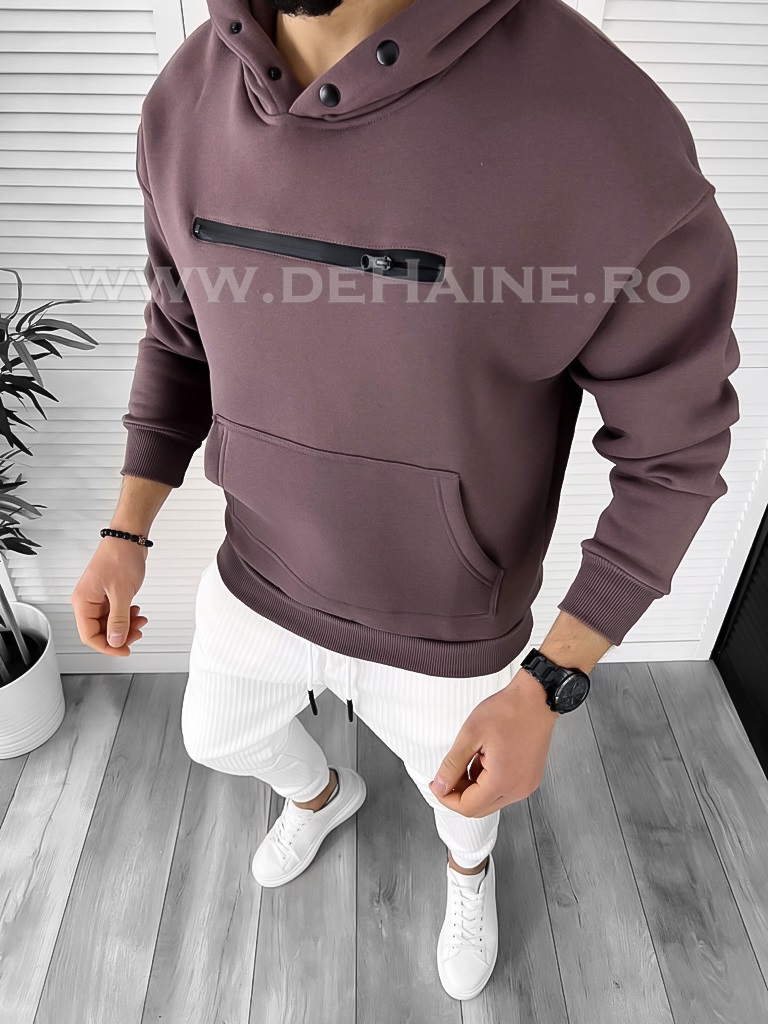 Hanorac barbati mov slim fit k213 p19-4.1