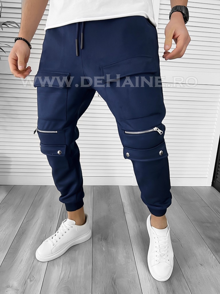 Pantaloni de trening bleumarin conici k147 i17-1.3