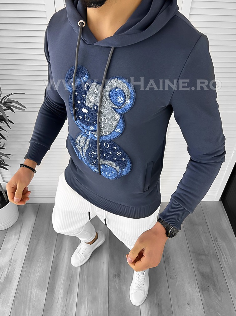 Hanorac barbati bleumarin slim fit k066 o3-6.2