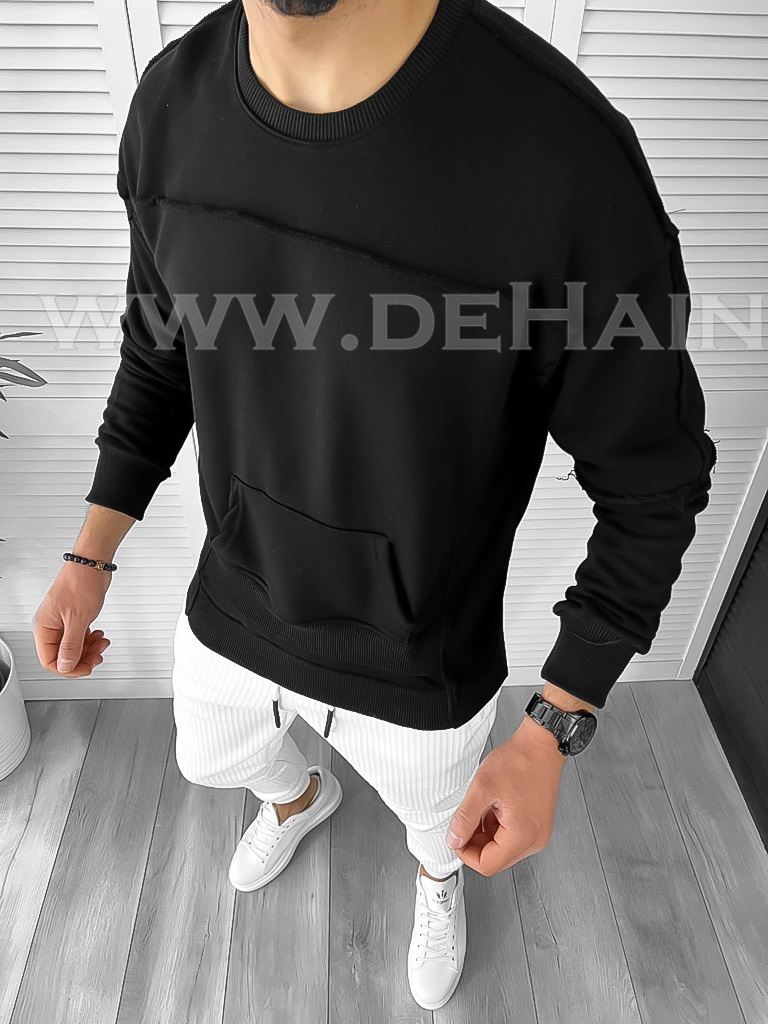 Bluza barbati neagra slim fit k151 39-5.3