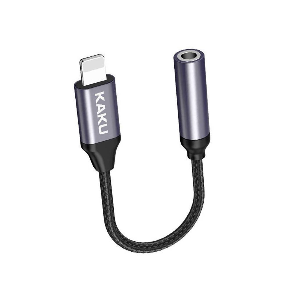 Adaptor audio iphone kaku yau21 lightning la jack 3.5mm negru cu0