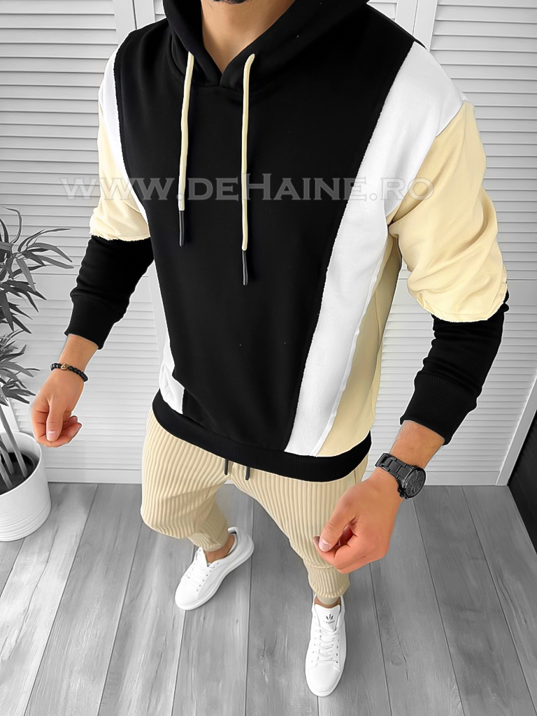 Hanorac barbati negru slim fit k154 115-5