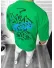 Tricou barbati verde, cu imprimeu pe spate, oversize 11814 22A-2.3