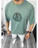 Tricou barbati vernil, cu imprimeu pe spate, oversize 11814 D3-4.1