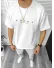 Tricou barbati alb, cu imprimeu pe spate, oversize Y029 22A-2.2