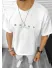 Tricou barbati alb, cu imprimeu pe spate, oversize Y029 22A-2.2