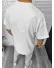 Tricou barbati alb, cu imprimeu, oversize Y181 22A-4.3