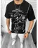 Tricou barbati negru, cu imprimeu, oversize Y181 22A-4.3