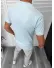 Tricou barbati albastru, cu imprimeu, slim Y205 22A-4.2