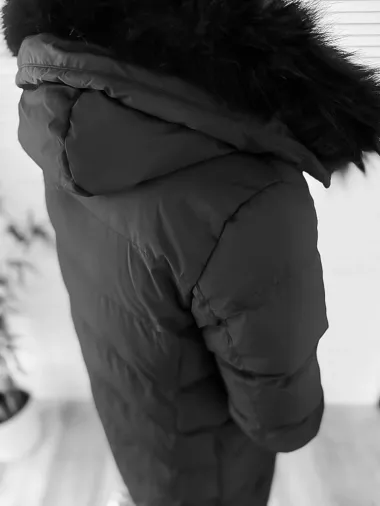 Geaca barbati groasa neagra de iarna 5040 57-4