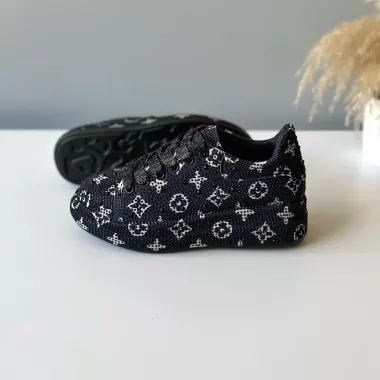 Adidasi dama casual negri, cu imprimeu, 1027 N11-2 