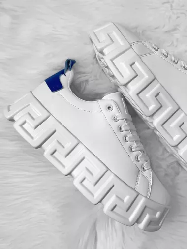 Adidasi barbati VSC Greca albi cu albastru 082 