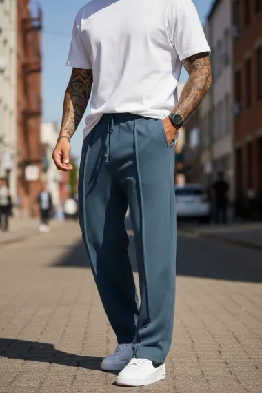 Pantaloni de trening albastru 2585 D2-3.2