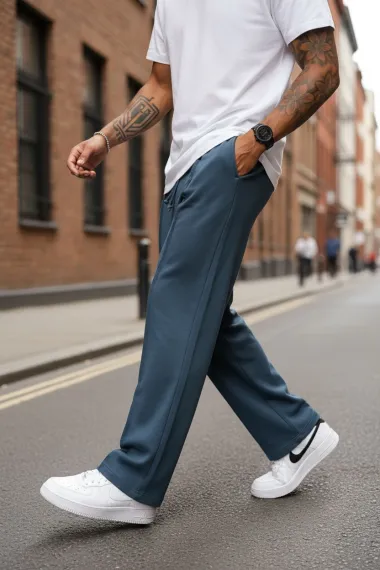 Pantaloni de trening albastru 2585 D2-3.2
