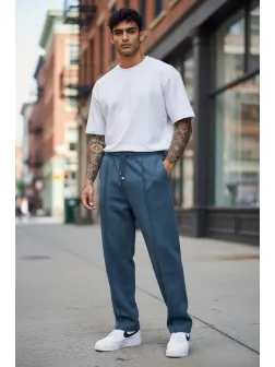 Pantaloni de trening albastru 2585 D2-3.2