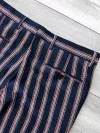 Pantaloni barbati eleganti bleumarin cu dungi B1603 15-4 e ~