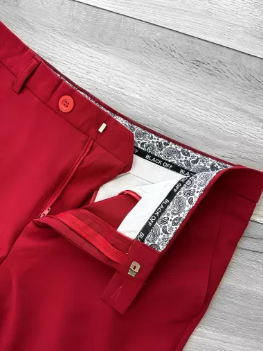 Pantaloni barbati eleganti grena B1734 E 8-5 ~A3-3