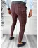 Pantaloni barbati eleganti grena B1801 39-1