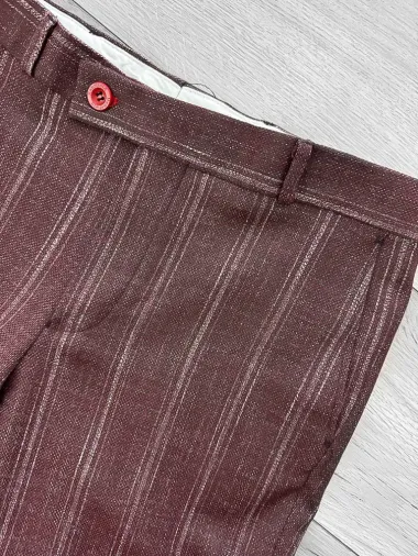 Pantaloni barbati eleganti grena B1801 39-1
