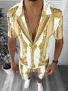 Compleu de vara camasa imprimeu + pantaloni 12770 O2-5.1