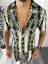 Compleu de vara camasa imprimeu + pantaloni 12771 15-2.3