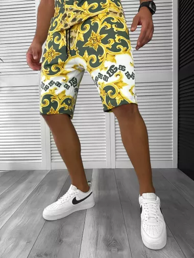 Compleu de vara camasa imprimeu + pantaloni 12773 21-4.1.2