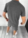 Trening barbati gri inchis pantaloni + tricou 10590 41-4